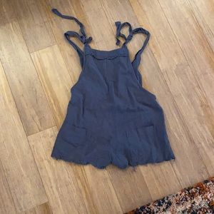 Blue/Grey Short Overalls